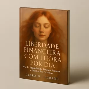 Imagem de capa para o Ebook Liberdade financeira com 1hora por dia