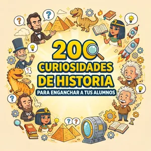 Imagen de portada para Ebook 200 Curiosidades Históricas para Enganchar a los Alumnos