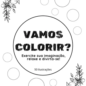 Imagem de capa para o Ebook 50 ILUSTRAÇÕES PARA COLORIR (ANIMAIS E PAISAGENS)