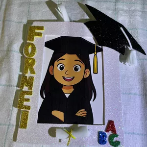 Imagem de capa para o Ebook 🎓 Molde Porta-Retrato de Formatura em EVA