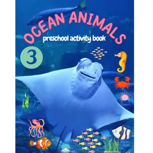 Cover image for Ebook Stingray, Colorin Page- Preschool Activity Book #3 (Ocean animals Preshcool Activity Book)