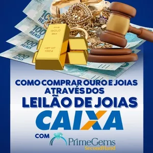 Imagem de capa para o Ebook Como comprar ouro e joias através dos leilões da Caixa com SecondHand