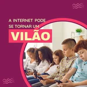 Imagem de capa para o Ebook OS PERIGOS DA INTERNET  NA VIDA DA CRIANÇA