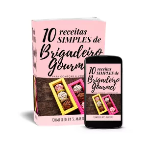 Imagem de capa para o Ebook 10 receitas simples de brigadeiro gourmet para começar a vender hoje