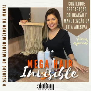 Imagem de capa para o Curso online Curso de Mega Hair Método Invisible 