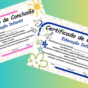 Imagem de capa para o Curso online 🎓 Modelos de Certificado de Conclusão da Educação Infantil 🎓