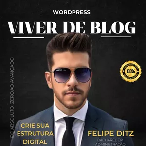 Imagem de capa para o Curso online Viver de Blog