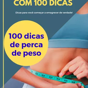 Imagem de capa para o Ebook Ebook com 100 dicas para emagrecer
