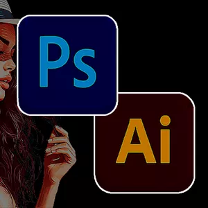 Imagem do curso Adobe Photoshop e Illustrator.