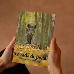 Imagem de capa para o Ebook e-book passo a passo para ser um caçador de Javali