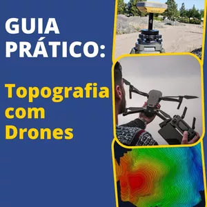 Imagem de capa para o Ebook Guia Prático: Topografia com Drones