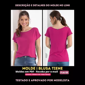 Imagem de capa para o Curso online [Molde em PDF] - Blusa Tiene.