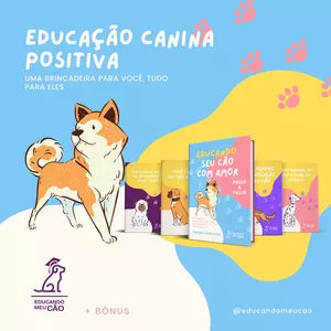Imagem de capa para o Ebook Kit Manuais Educando seu Cão com Amor. + Bônus