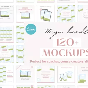 Cover image for Online course Canva Mockup Template Bundle