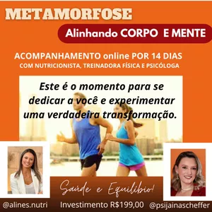 Imagem de capa para o Curso online PROJETO METAMORFOSE - 3ª Edição