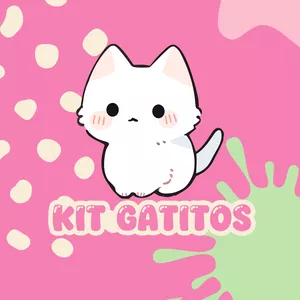 Imagen de portada para Ebook Kit Gatitos surtido notas, checklist, planificador, post it y calendario imprimible.