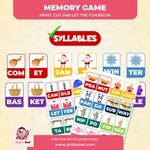 Cover image for Ebook Memory Game - Syllables 