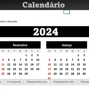 Imagem de capa para o Curso online Planilha Agenda 2024