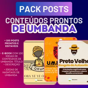Imagem do curso Pack  de Posts Umbanda
