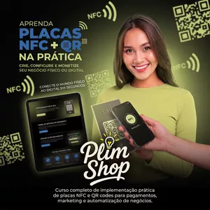 Imagem de Placas NFC+QR na Prática criado por Plim Shop na hotmart