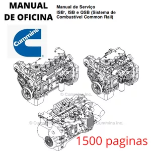 Imagem de capa para o Ebook Manual Serviço ISB e QSB Cummins 1500pg PDF