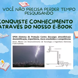 Imagem de capa para o Ebook SPDA (Sistema de Proteção Contra descargas atmosféricas): desmistificação, importância, riscos envolvidos e competências
