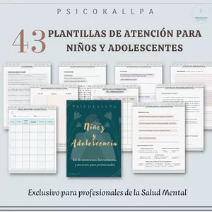 Imagen de portada para Curso online Kit de plantillas psicológicas para la atención de niños y adolescentes( exclusivo para psicólogos y psicoterapeutas)