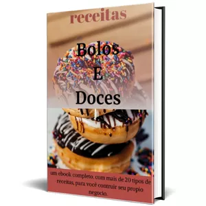 Imagem de capa para o Ebook Receitas Bolos e Doces