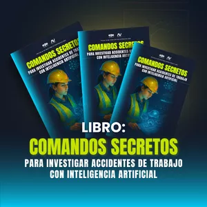 Imagen de portada para Ebook Libro: Comandos secretos para investigar accidentes de trabajo con inteligencia artificial