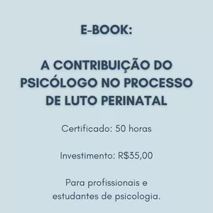 Imagem principal do produto E-book: Contribuição da Psicologia no Luto Perinatal