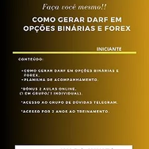 Imagem de capa para o Curso online Opções Binárias - Como Gerar o Darf dos ganhos em Opções Binarias e Forex 2025