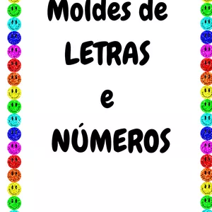 Imagem de capa para o Ebook Molde de LETRAS e NÚMEROS