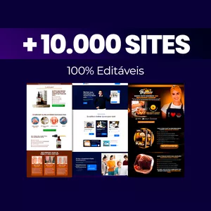 Imagem de capa para o Curso online +10.000 sites editáveis