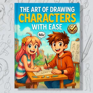 Cover image for Ebook The Art of Drawing Characters with Ease - Learn in 7 days!