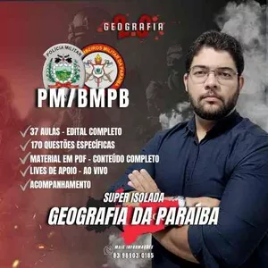 Imagem do curso PMPB I GEOGRAFIA DA PARAÍBA