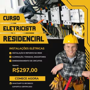 Imagem de capa para o Curso online Desafio Eletricista Residencial em 7 Semanas!