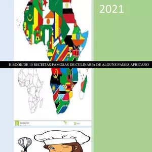 Imagem de capa para o Ebook E-BOOK DE 10 RECEITAS FAMOSAS DE CULINÁRIA DE ALGUNS PAÍSES AFRICANO