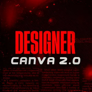 Imagem de capa para o Curso online DESIGNER CANVA 2.0