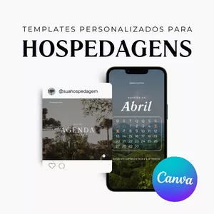 Imagem de capa para o Curso online Mini Pack de templates personalizados e editáveis no Canva para hospedagens
