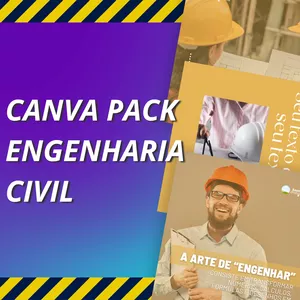 Imagem de capa para o Curso online Canva Pack Engenharia Civil