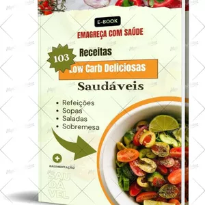 Imagem de capa para o Ebook Ebook Sobre Receitas Low Carb
