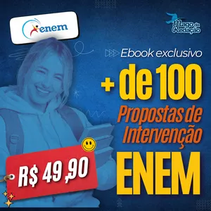 Imagem de capa para o Ebook E-book Propostas de Intervenção para o ENEM