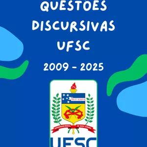 Imagem de capa para o Ebook Apostila Completa Discursivas UFSC (2009 - 2025)