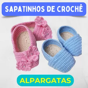 Imagem de capa para o Curso online Sapatinhos de Crochê - Modelo Alpargatas