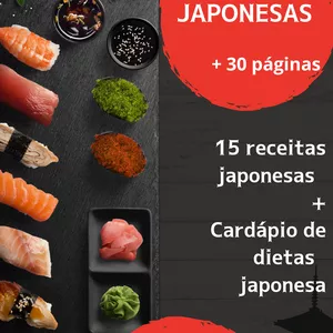 Imagem de capa para o Ebook Receitas Japonesas + Dieta Japonesa