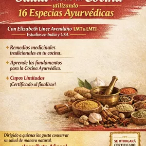 Imagen de portada para Curso online Salud desde la cocina utilizando especias Ayurvedicas
