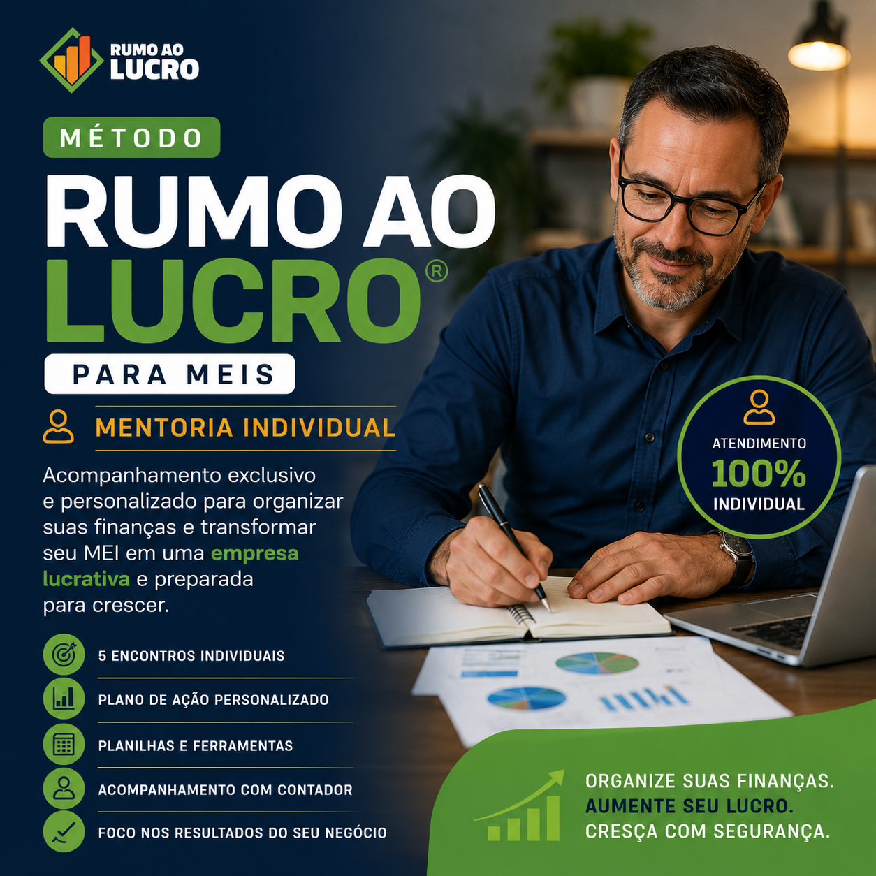 Imagem do curso Método Rumo ao Lucro® para MEIs | Mentoria Individual