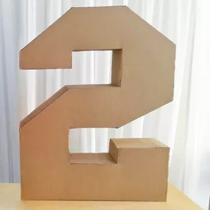 Imagem de capa para o Ebook Número 2 Moldes de Numero Dois Para Imprimir Como Fazer O número 2 de papelão grande 3D para decoração de festa
