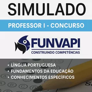 Imagem de capa para o Ebook SIMULADO - PROFESSOR I - Banca FUNVAPI