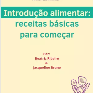 Imagem de capa para o Ebook Introdução alimentar: receitas básicas para começar 